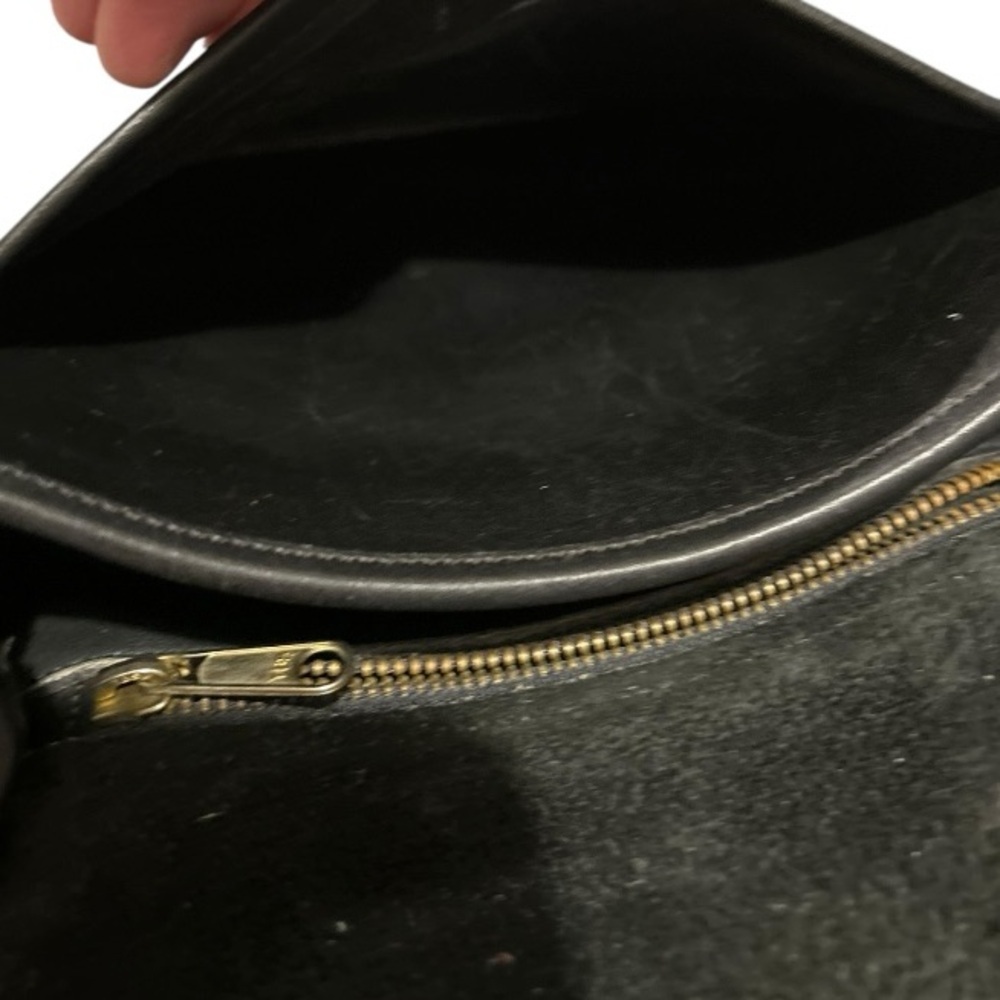 COACH VINTAGE LINDSAY CROSSBODY BAG Black Leather Purse Interior Creed - Picture 7 of 13